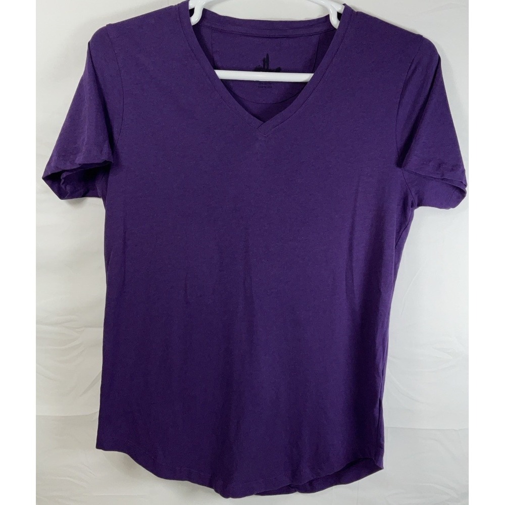 NWOT Women's Johnnie-O Merediths‎ Short Sleeve 100% Cotton T-Shirt Purple Medium